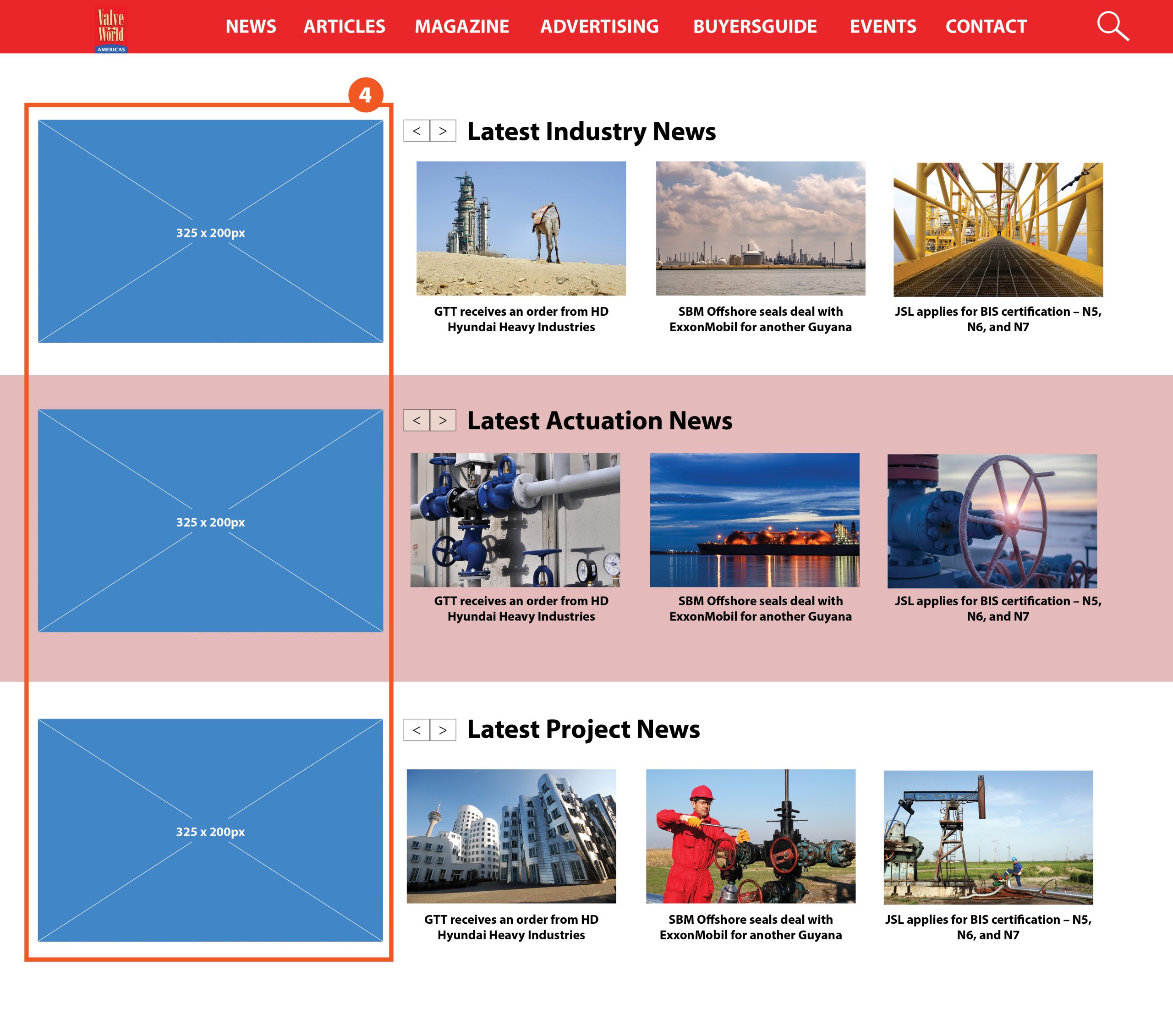 4. News Category Banner