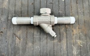 a blown down valve