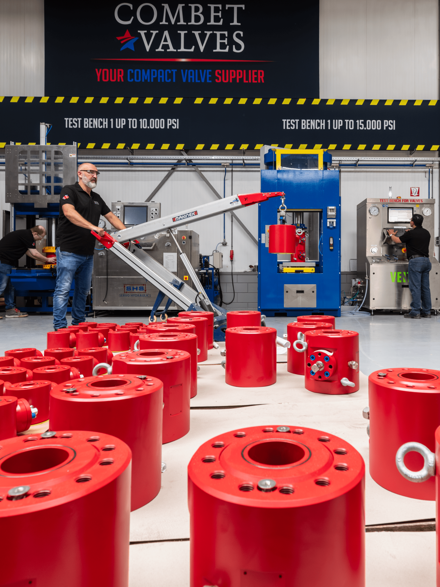 5 MP_CombetValves_2687 Combet currently has USD $6,000,000 of stock available at their European location. They have over USD $500,000 of stock available at any given time in the U.S. and its increasing.